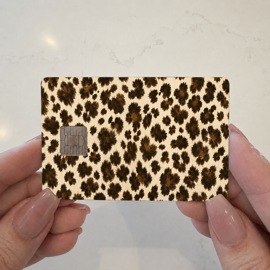 Neutral Leopard Spots Credit Card Skin