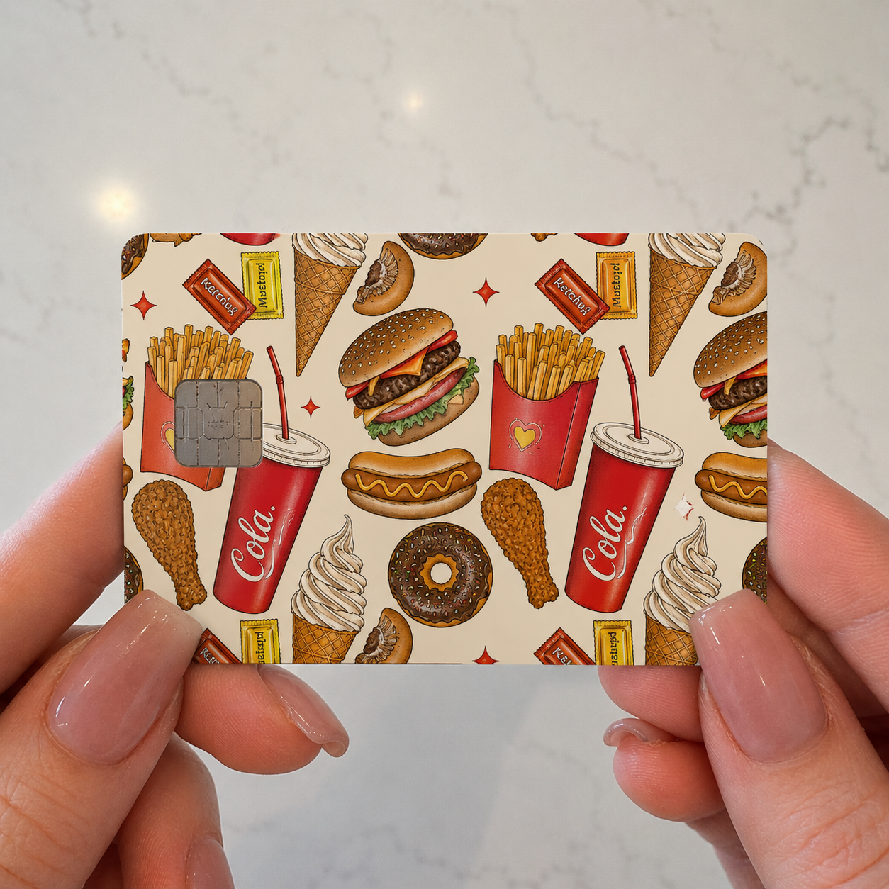 Retro Foods Credit Card Skin - FREE SHIPPING