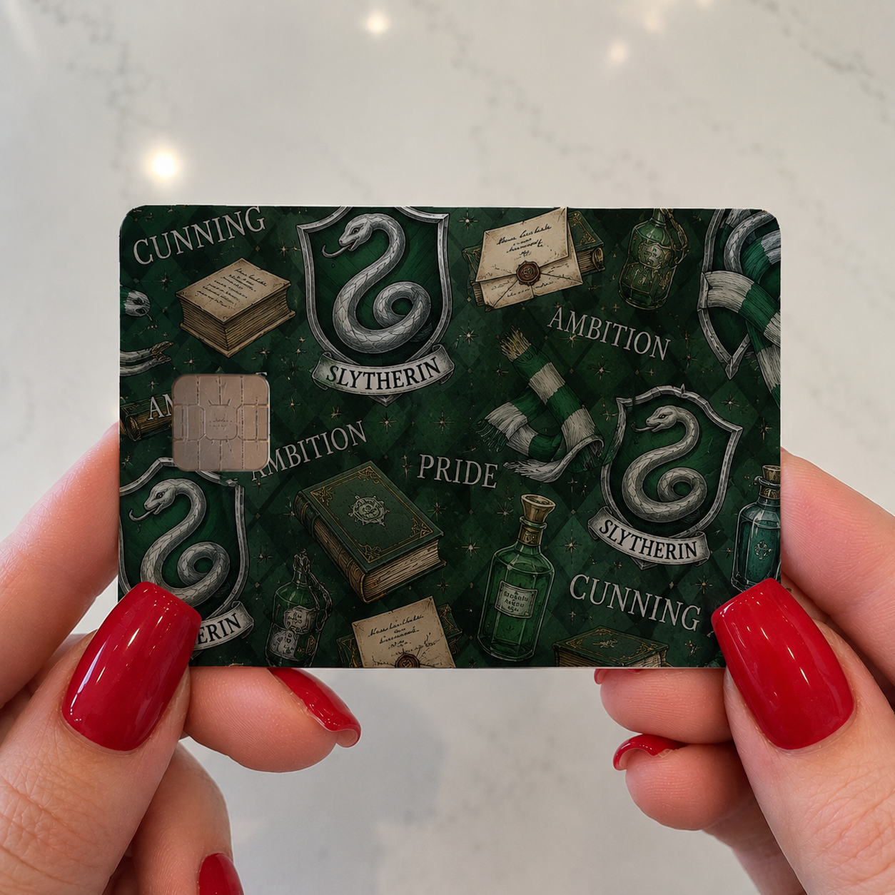 Harry Potter Slytherin Credit Card Skin - FREE SHIPPING