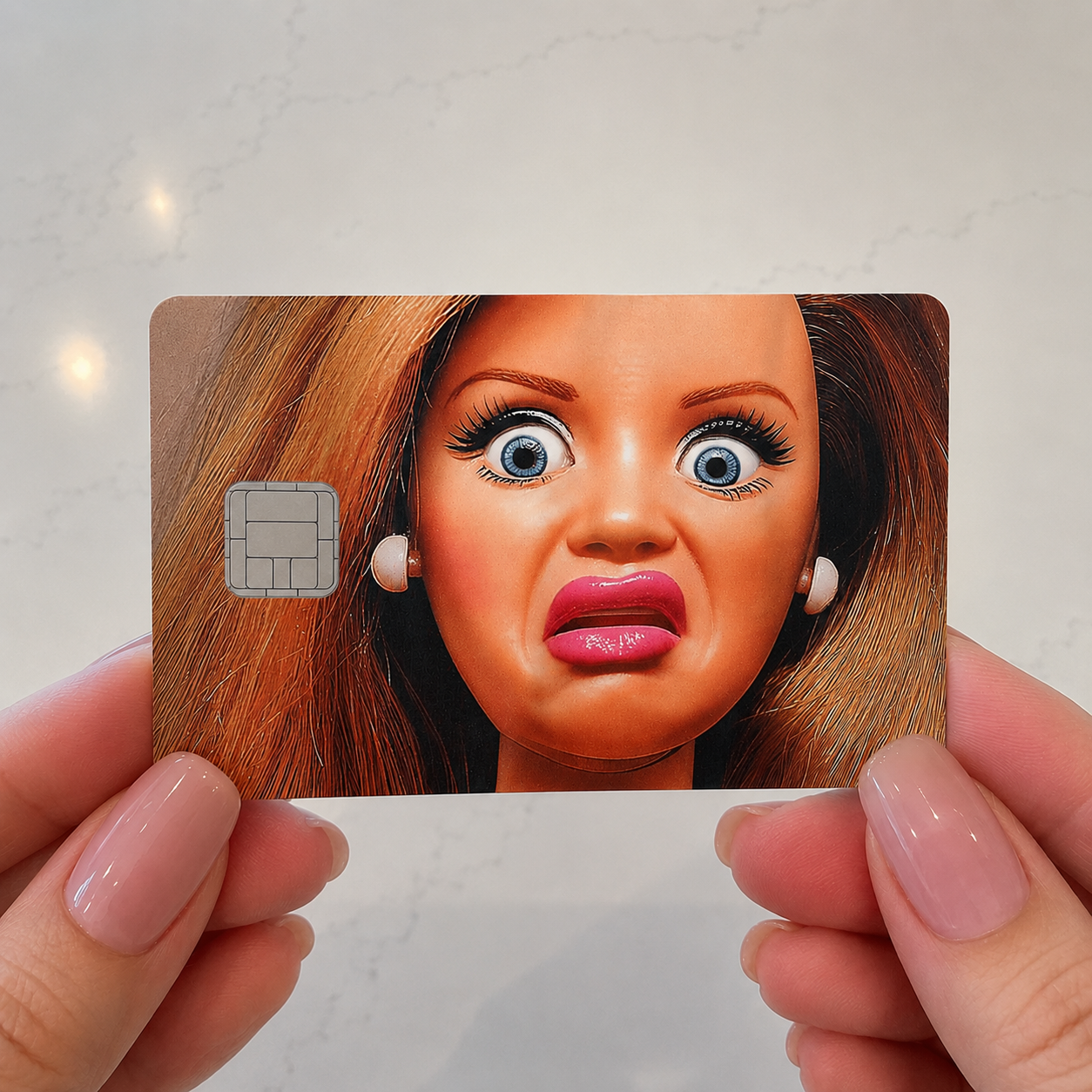 Stank Face Doll Barbie Credit Card Skin - FREE SHIPPING