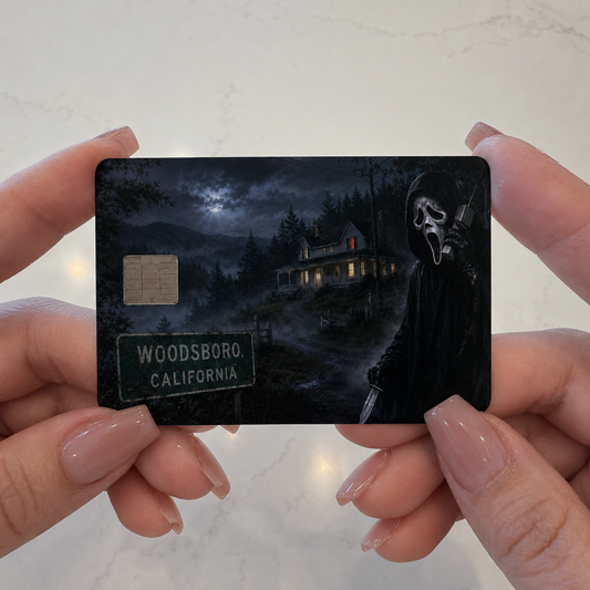 Ghostface Halloween Credit Card Skin - FREE SHIPPING