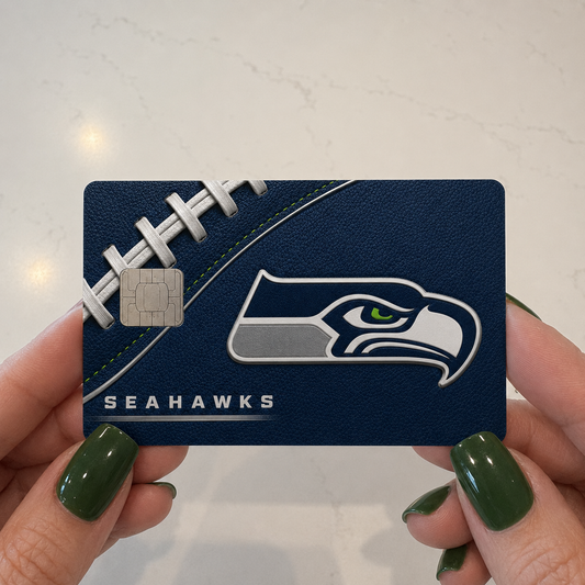 Seahawks Football Credit Card Skin - FREE SHIPPING