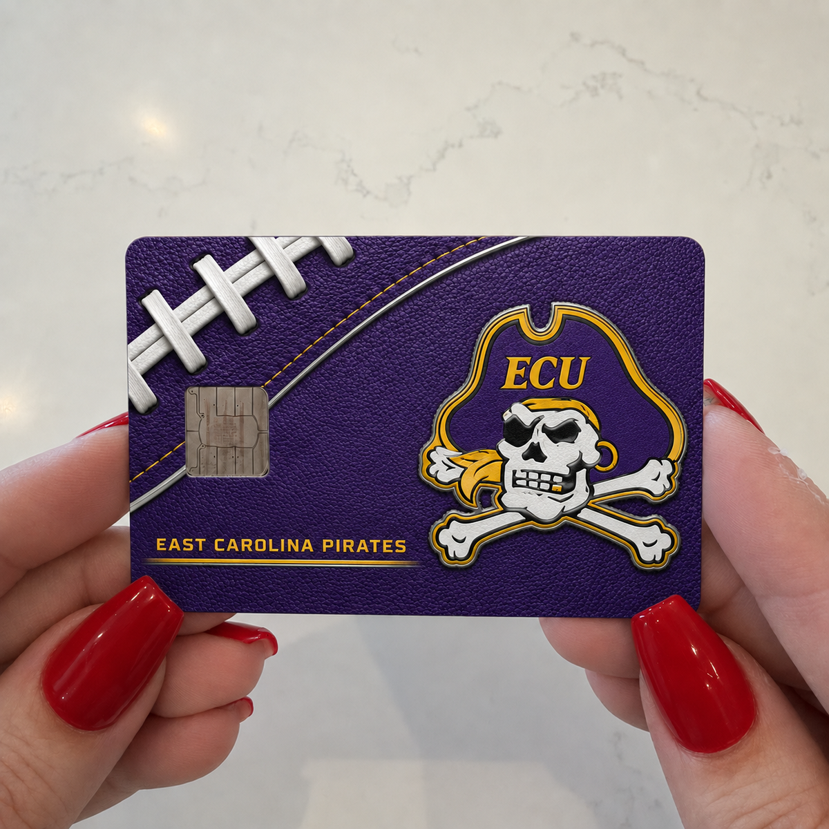 Carolina Pirates College Football Credit Card Skin