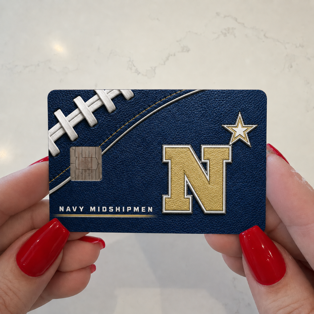 Navy College Football Credit Card Skin