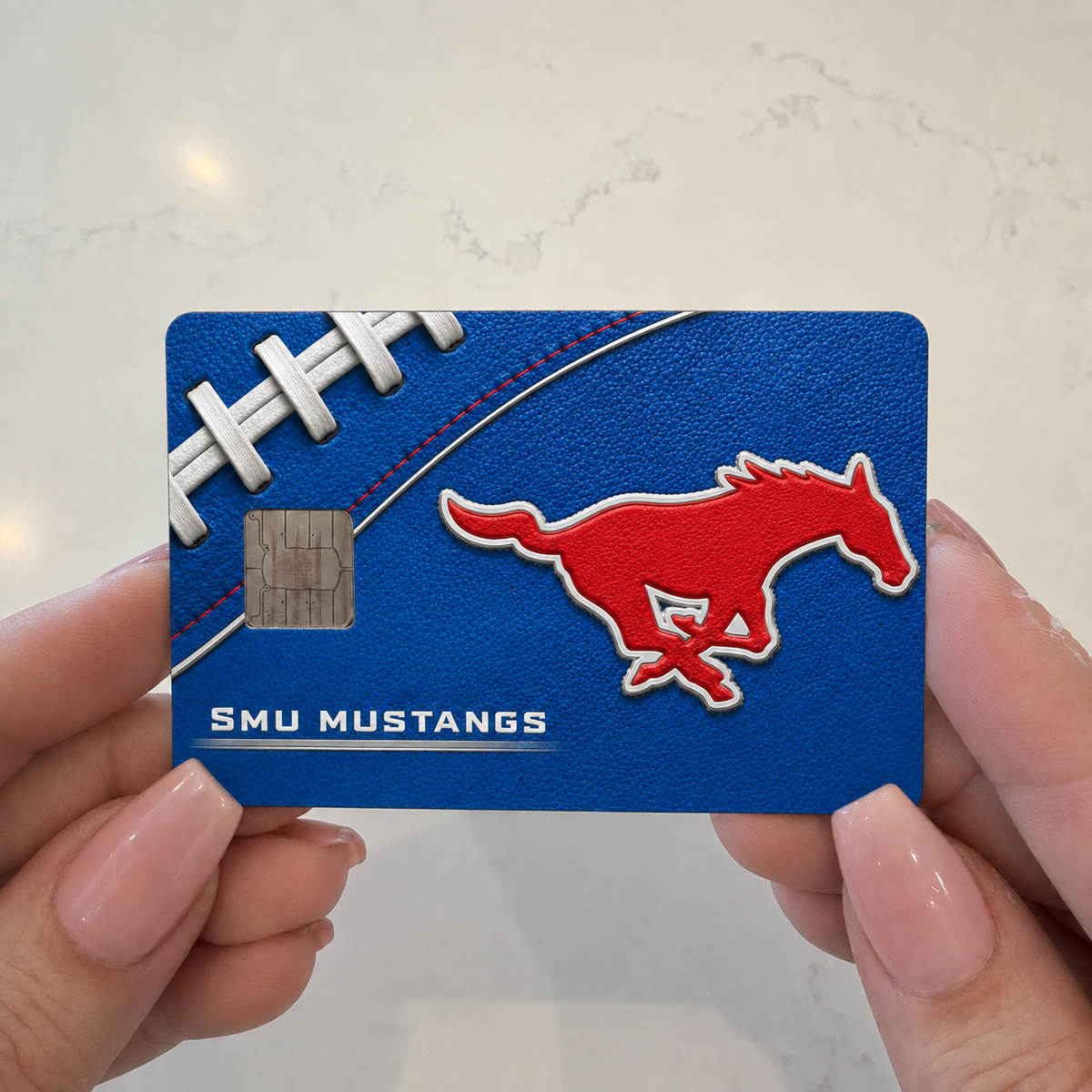 SMU College Football Credit Card Skin