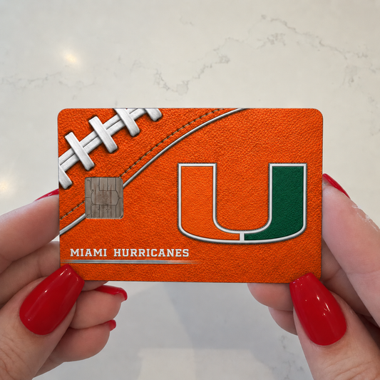 Hurricanes College Football Credit Card Skin