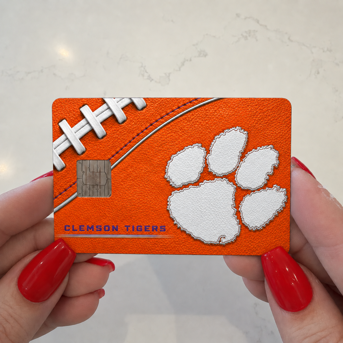 Clemson College Football Credit Card Skin