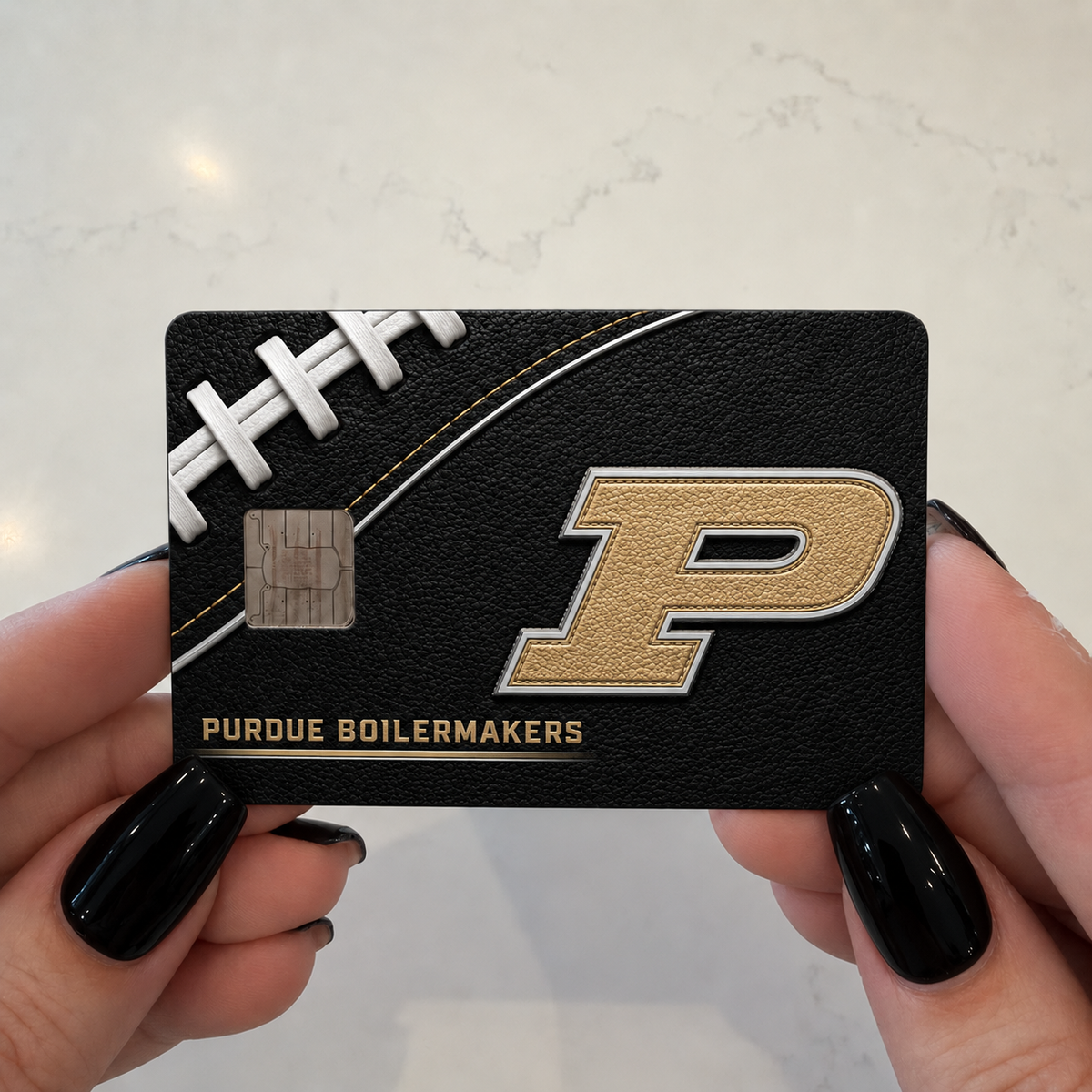Indiana Black and Gold College Football Credit Card Skin