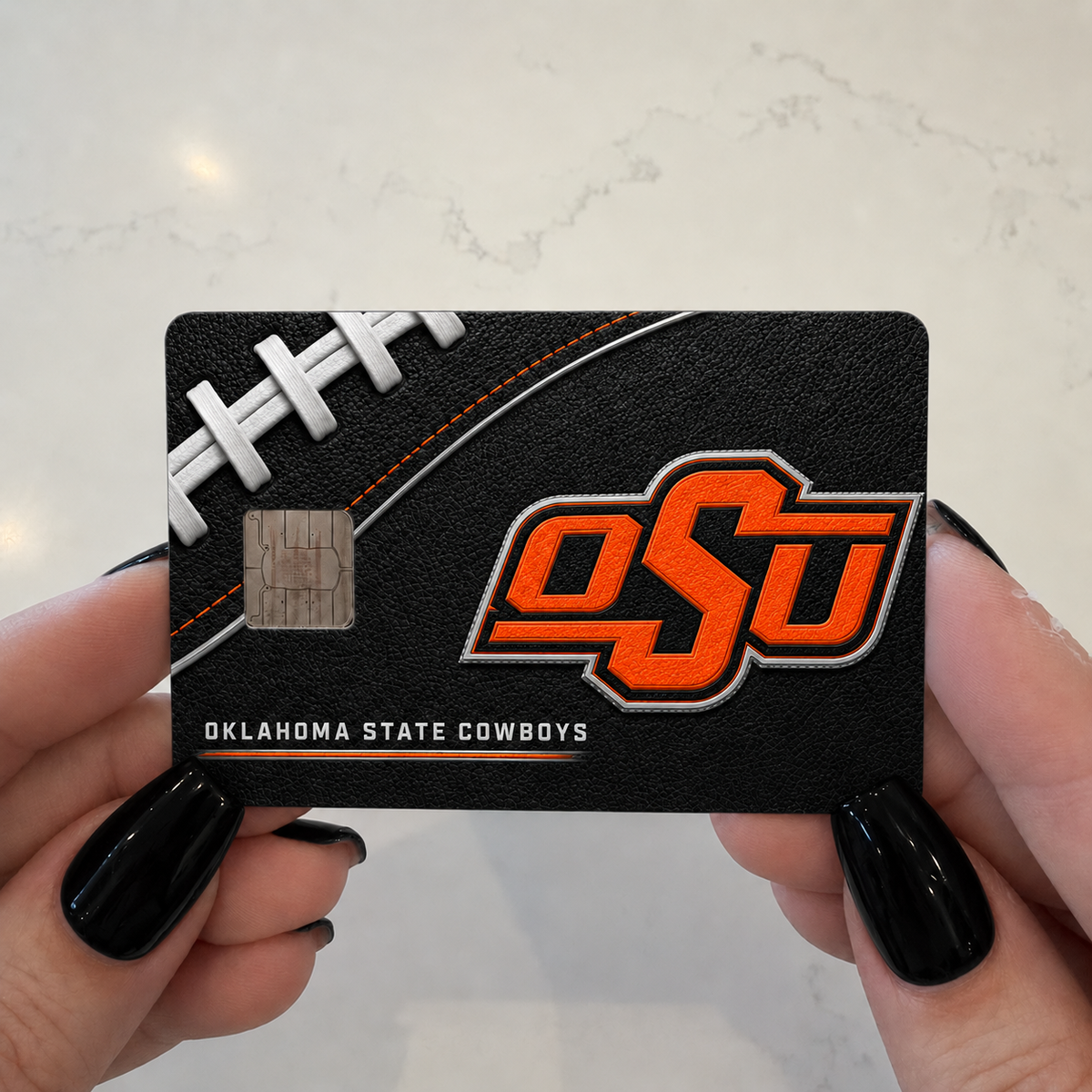 Oklahoma Black and Orange College Football Credit Card Skin