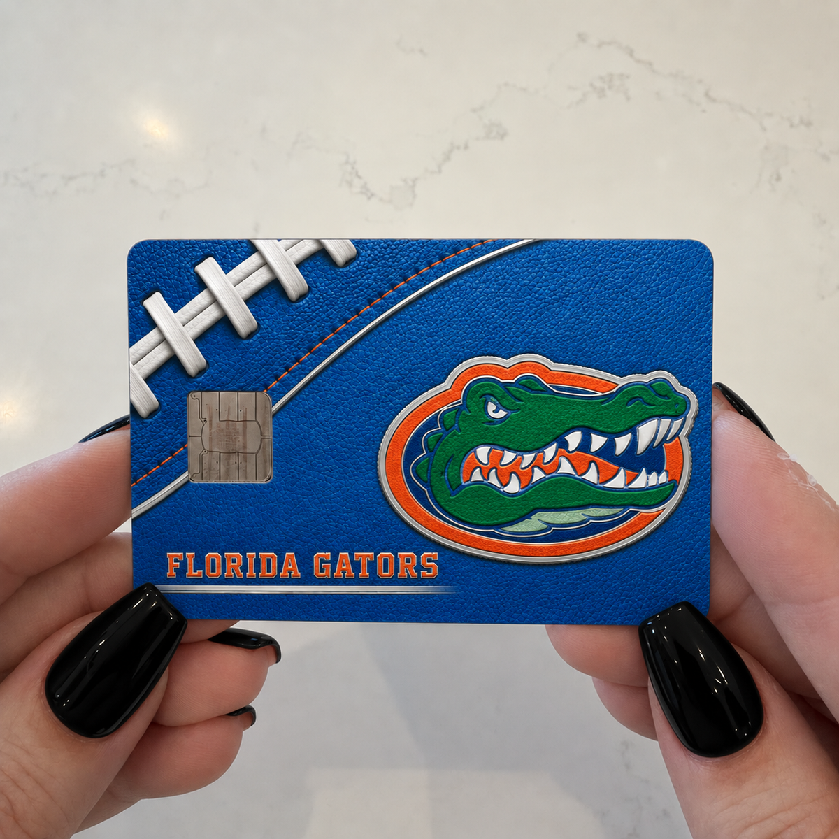 Florida Blue and Orange College Football Credit Card Skin