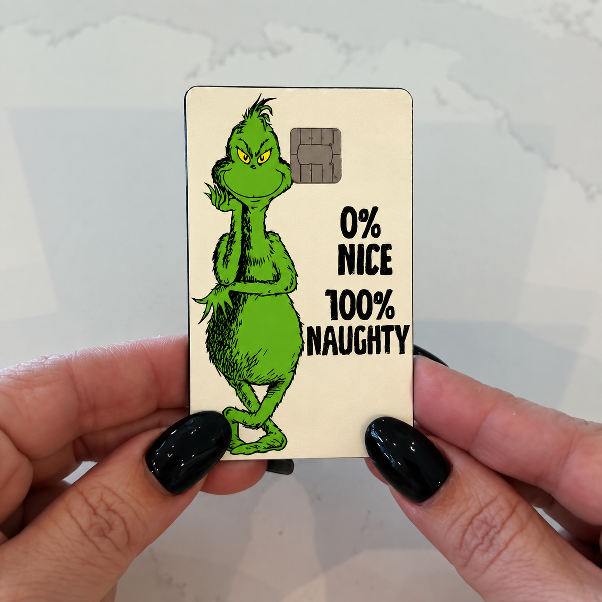 0% Nice 100& Naughty Credit Card Skin