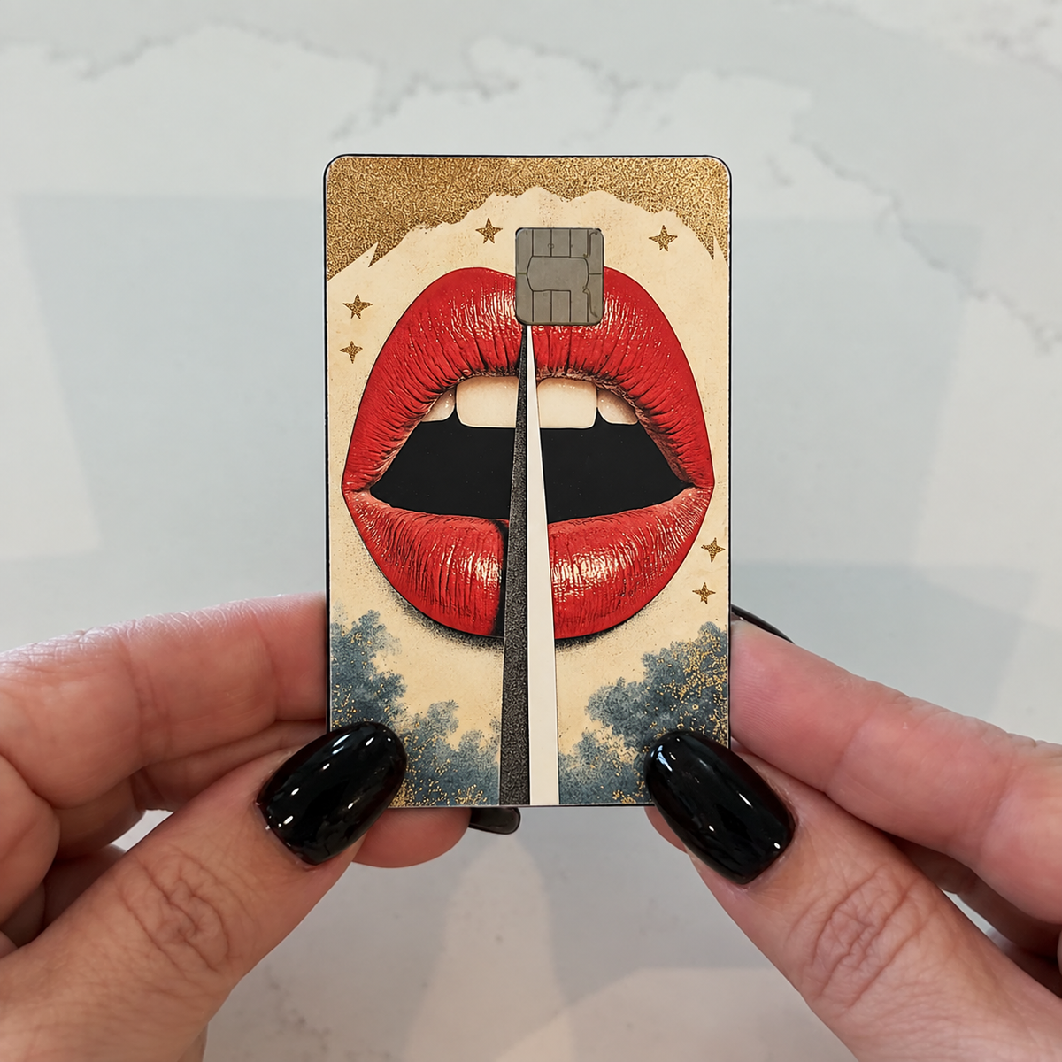 Lips & Sword Credit Card Skin