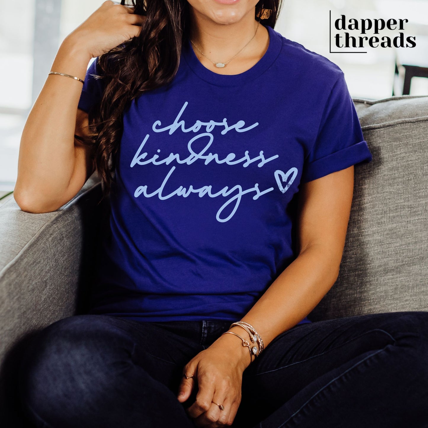 Choose Kindness Always Script Tee