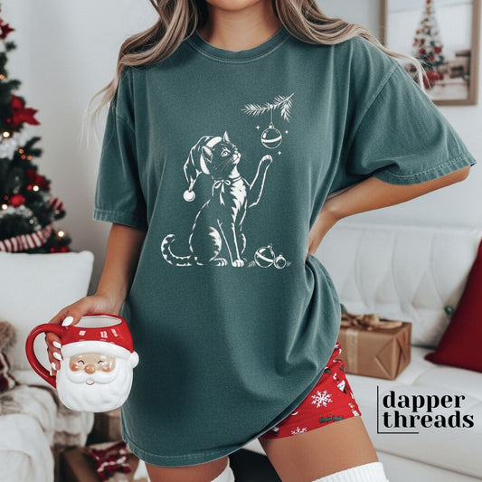 Christmas Cat Tee