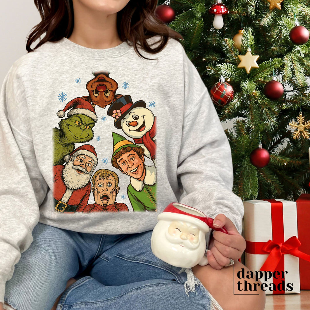 Christmas Friends Circle Sweatshirt