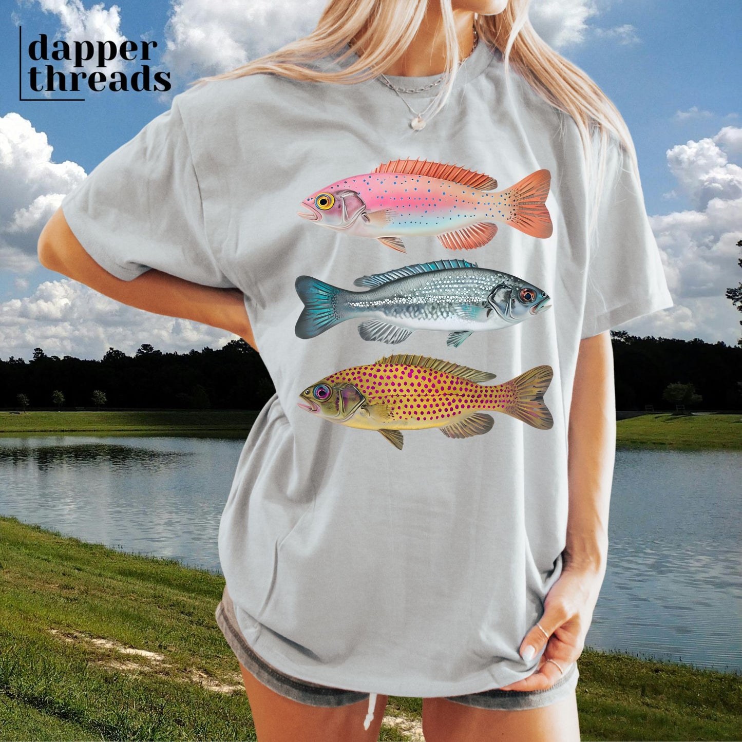 Colorful Fish Trio Tee