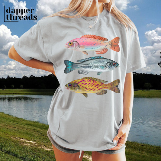 Colorful Fish Trio Tee