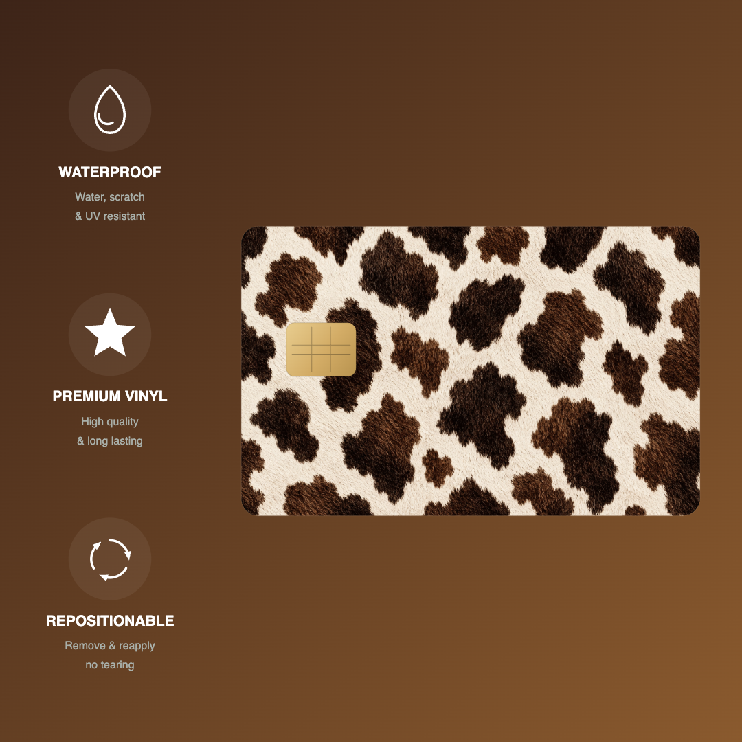 Cow Hide Credit Card Skin