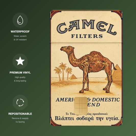 Camel Cigarette Credit Card Skin - FREE SHIPPING