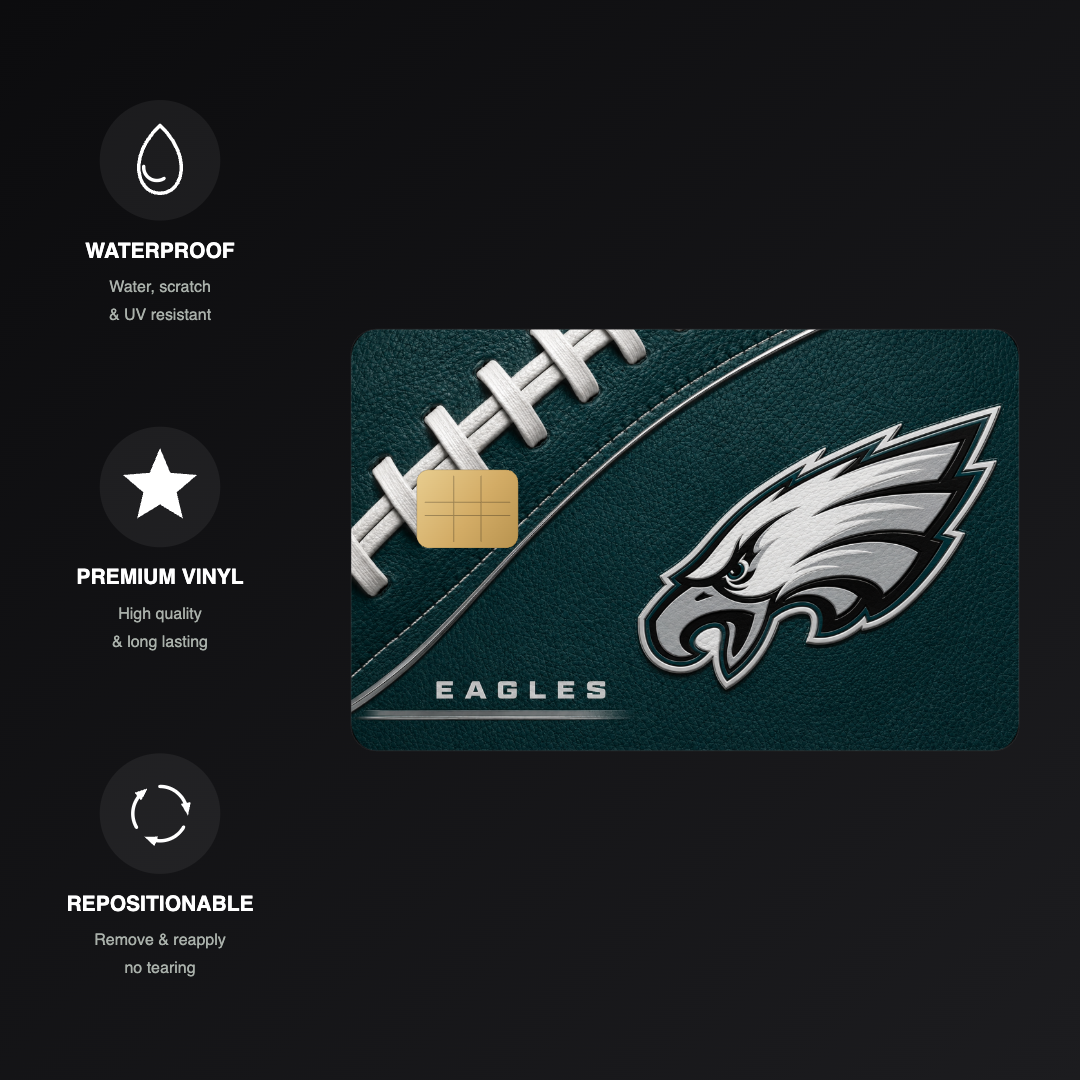 Eagles Football Credit Card Skin - FREE SHIPPING