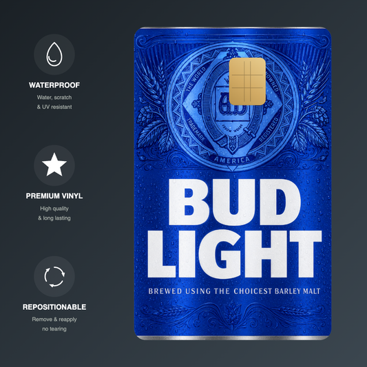 Bud Light Credit Card Skin - FREE SHIPPING