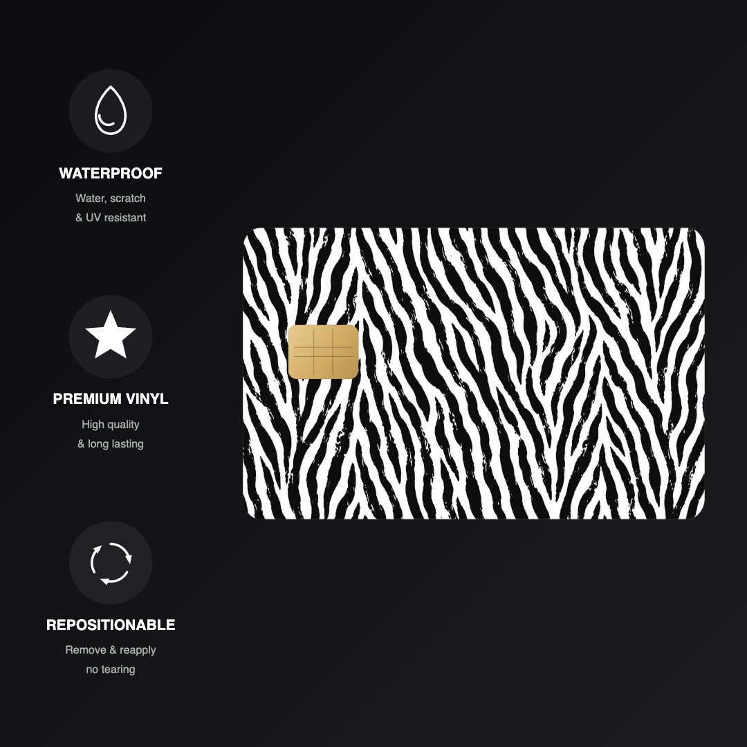 Zebra Stripes Credit Card Skin