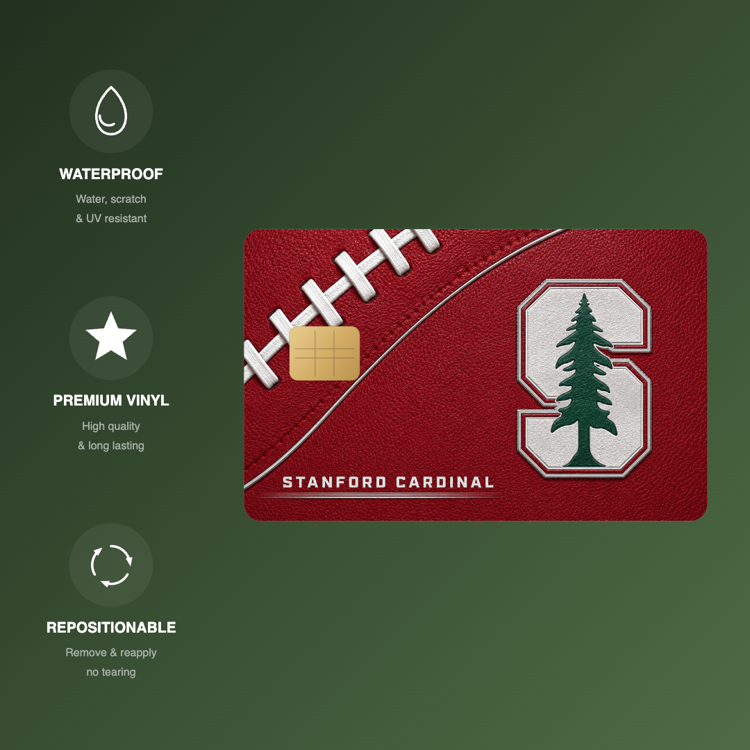 Stanford College Football Credit Card Skin