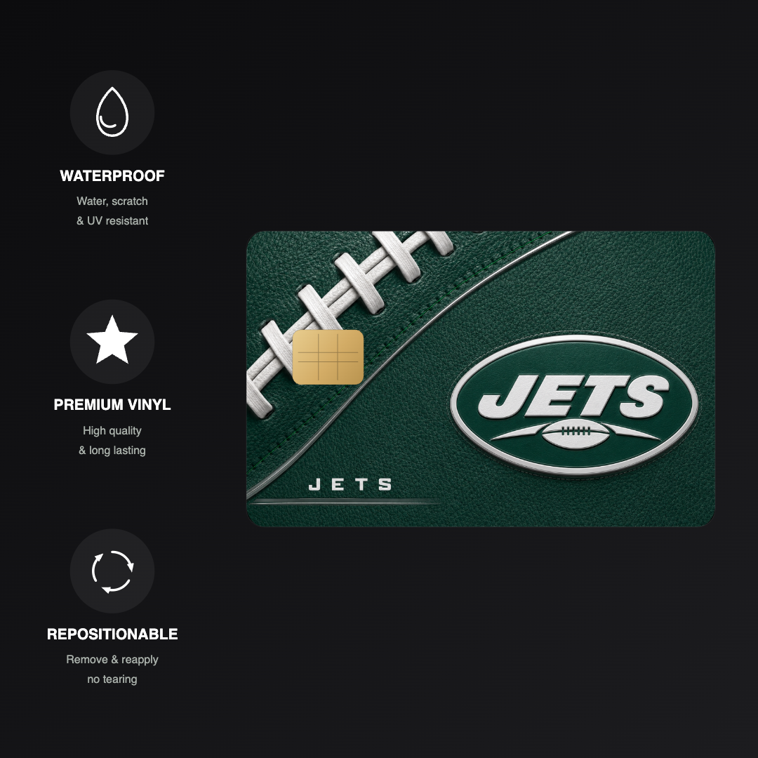 Jets Football Credit Card Skin - FREE SHIPPING