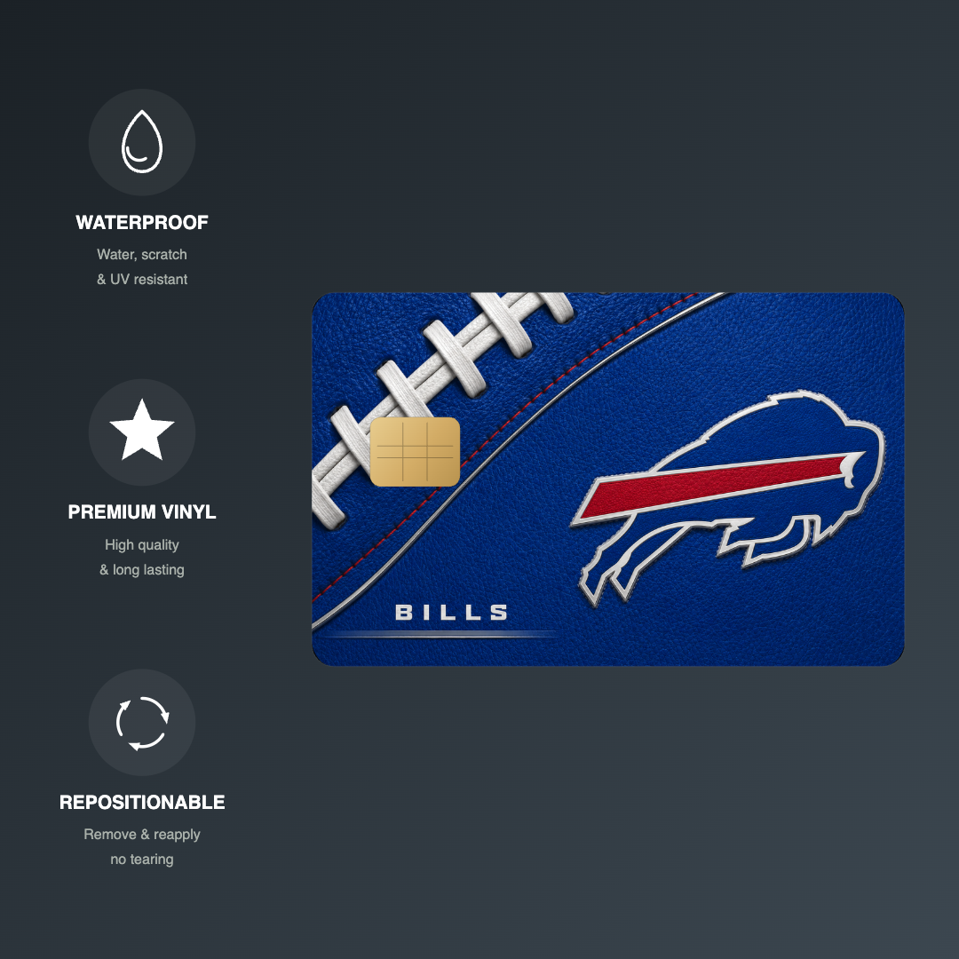 Bills Football Credit Card Skin - FREE SHIPPING