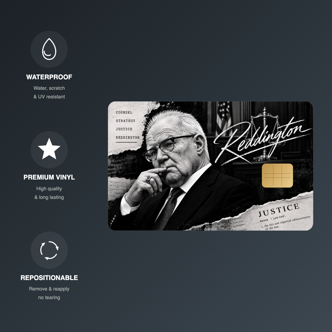 Reddington Justice Credit Card Skin
