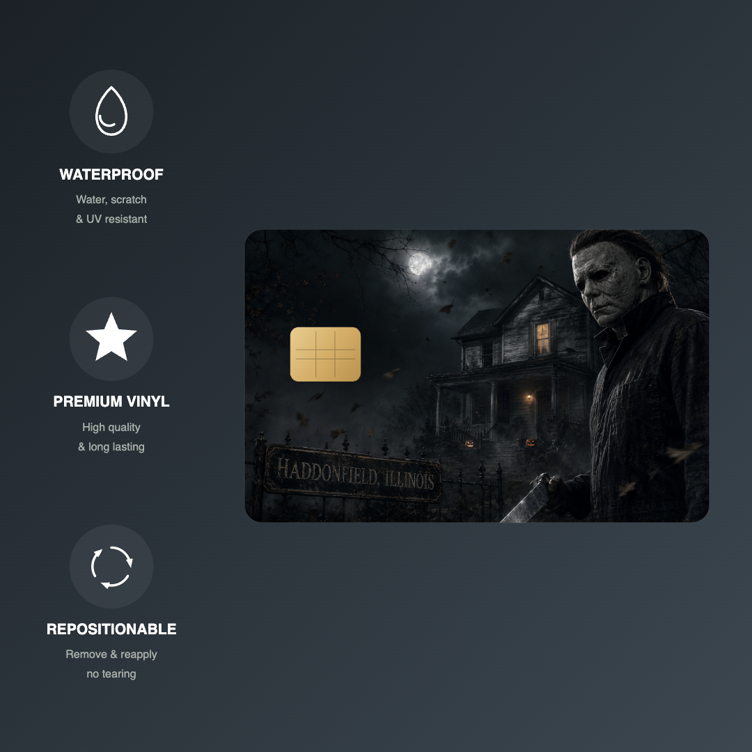 Michael Halloween Credit Card Skin - FREE SHIPPING