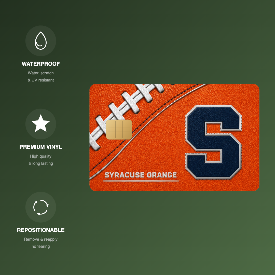 Syracuse College Football Credit Card Skin