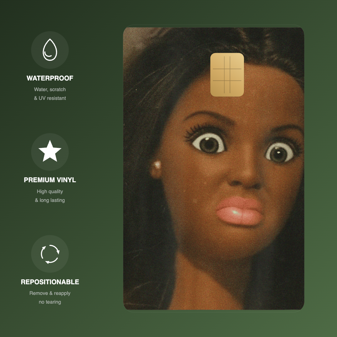 Sassy Doll Barbie Credit Card Skin - FREE SHIPPING