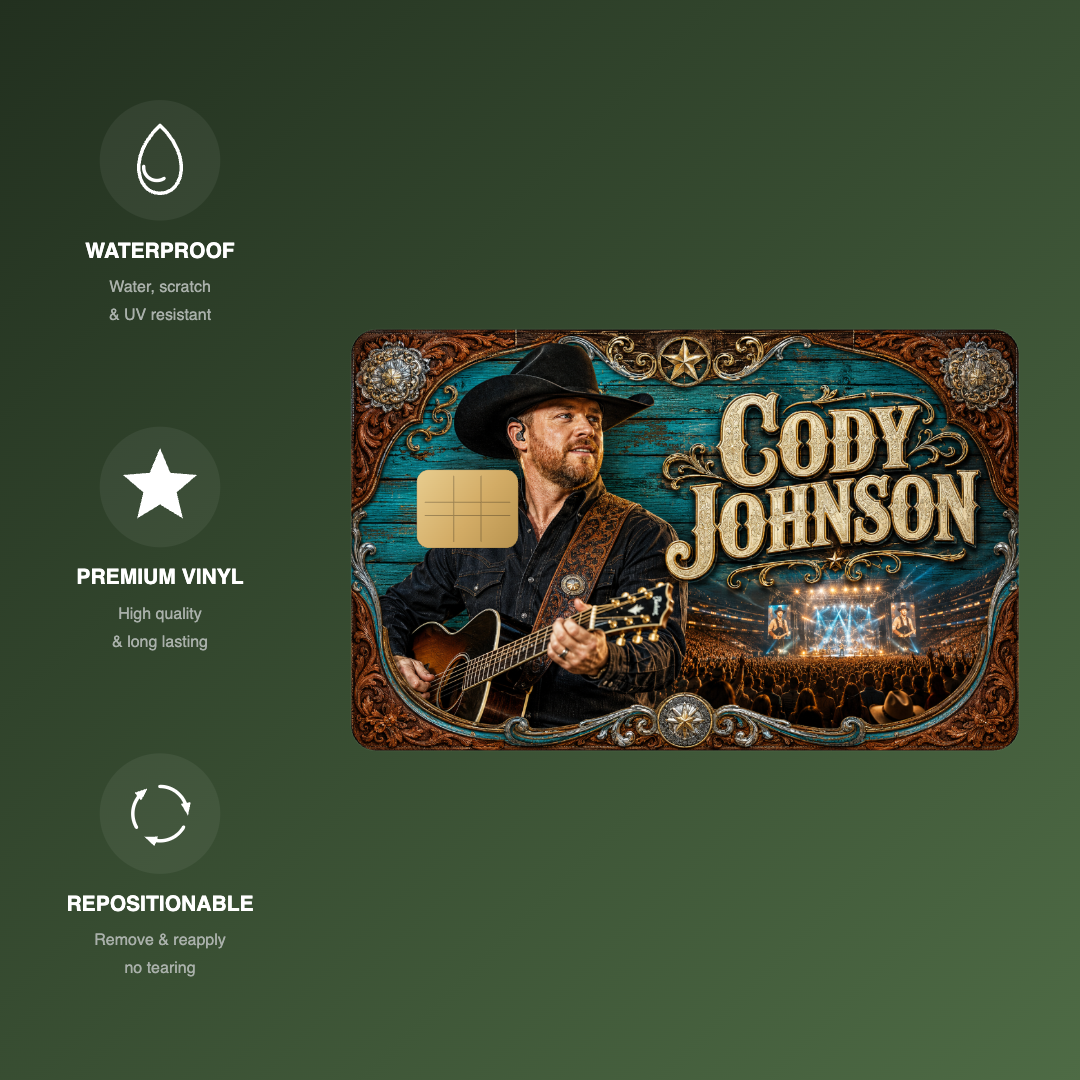 Cody Music Credit Card Skin - FREE SHIPPING