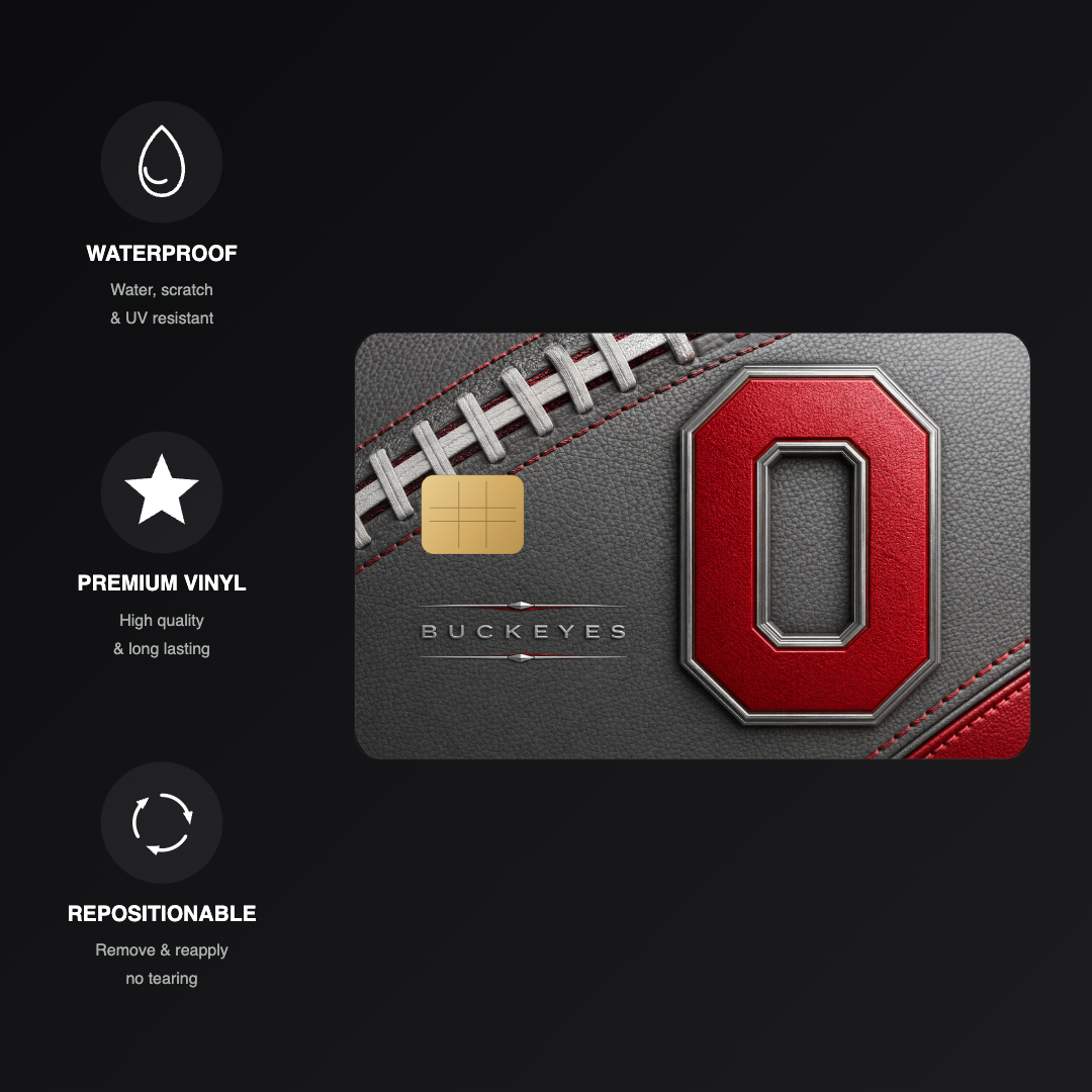 Ohio Football Credit Card Skin - FREE SHIPPING
