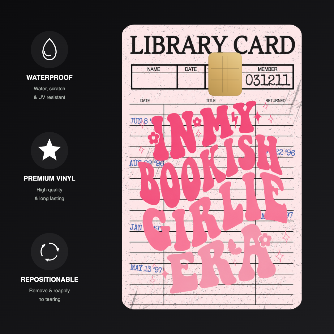 Bookish Girlie Era Credit Card Skin