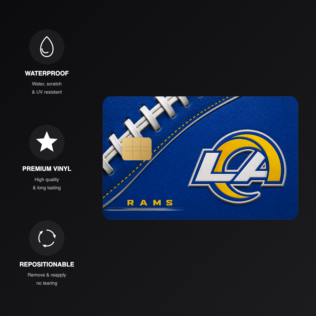 Rams Football Credit Card Skin - FREE SHIPPING