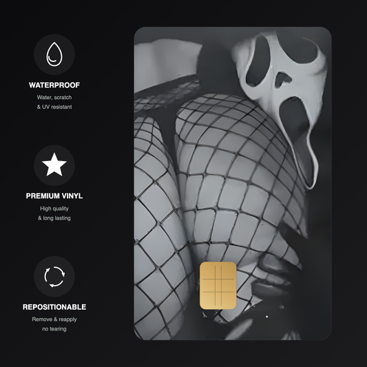 Ghostface Halloween Credit Card Skin