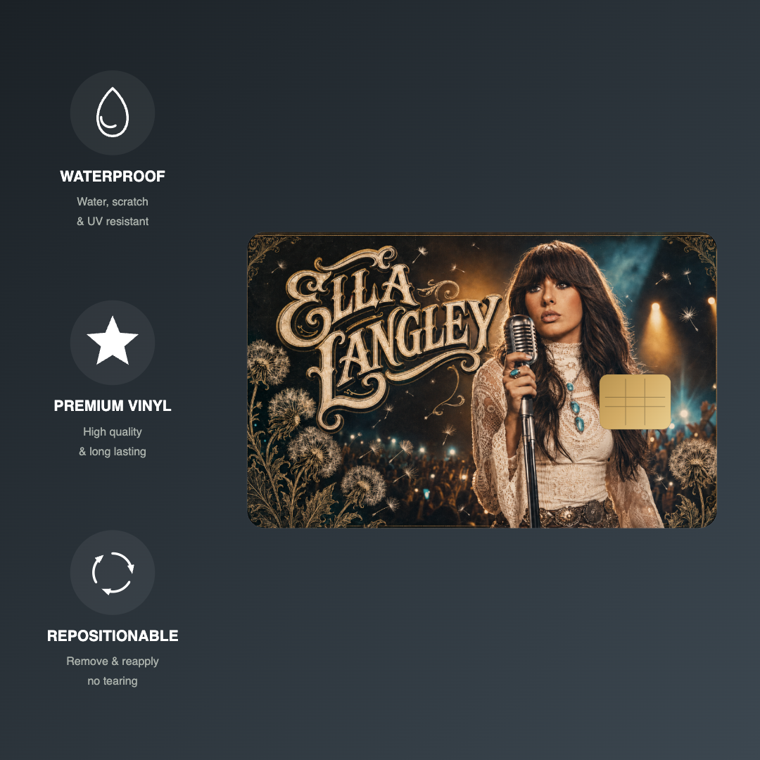 Ella Concert Credit Card Skin - FREE SHIPPING