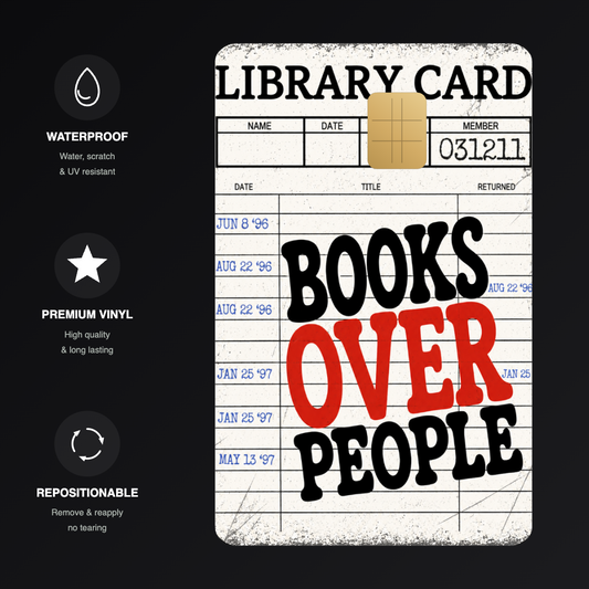 Books Over People Credit Card Skin
