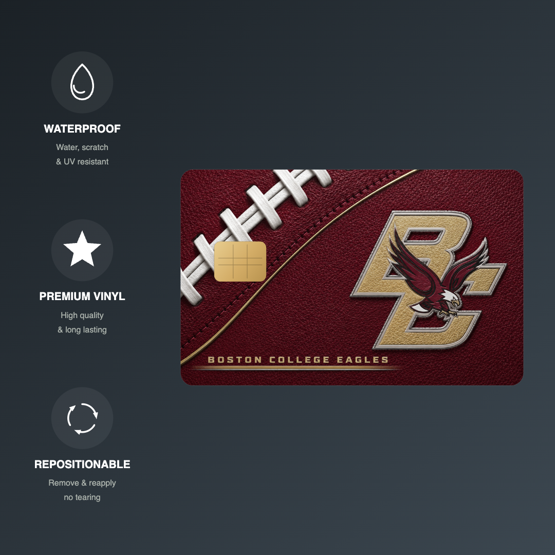 Boston College Football Credit Card Skin