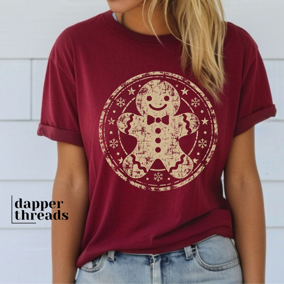 Distressed Gingerbread Man Tee