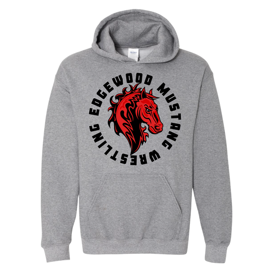 Edgewood Mustang Wrestling Hoodie