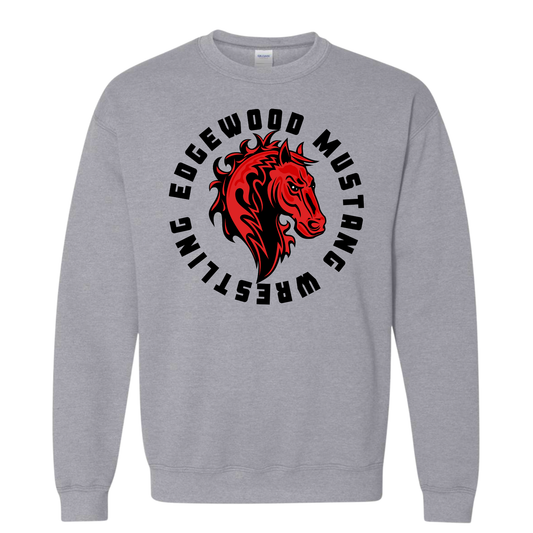 Edgewood Mustang Wrestling Hoodie Sweatshirt