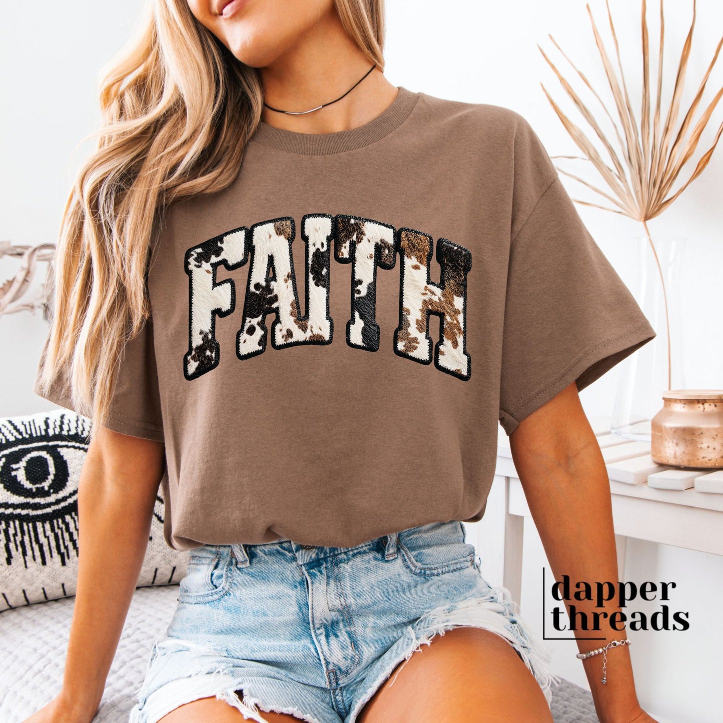 Faith Cowhide Tee