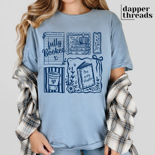 Fully Booked Bookish Stamps Tee