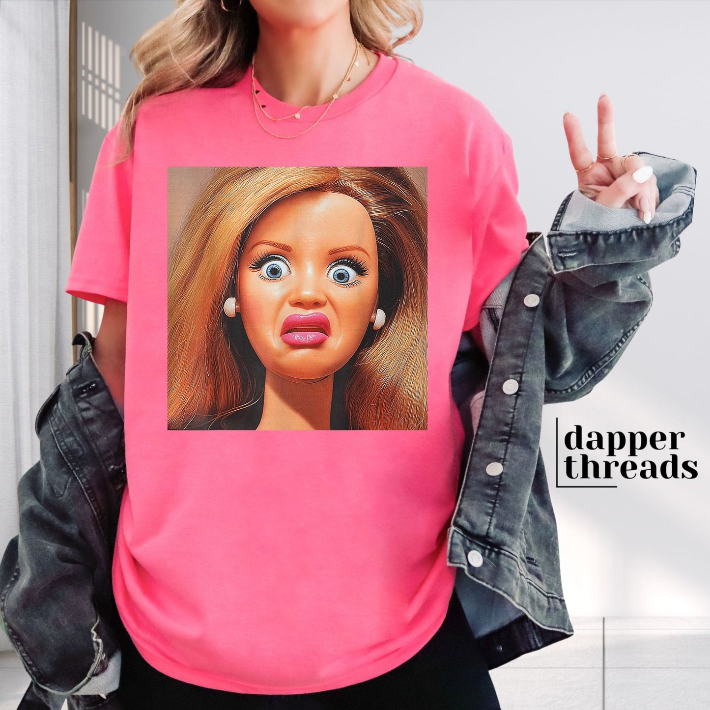 Funny Disgusted Doll Tee