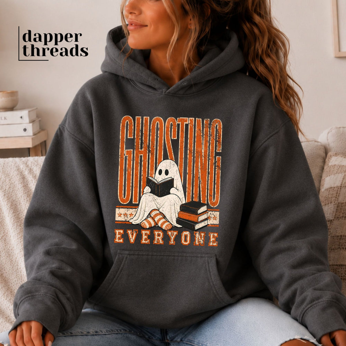 Ghosting Everyone Reading Ghost Hoodie
