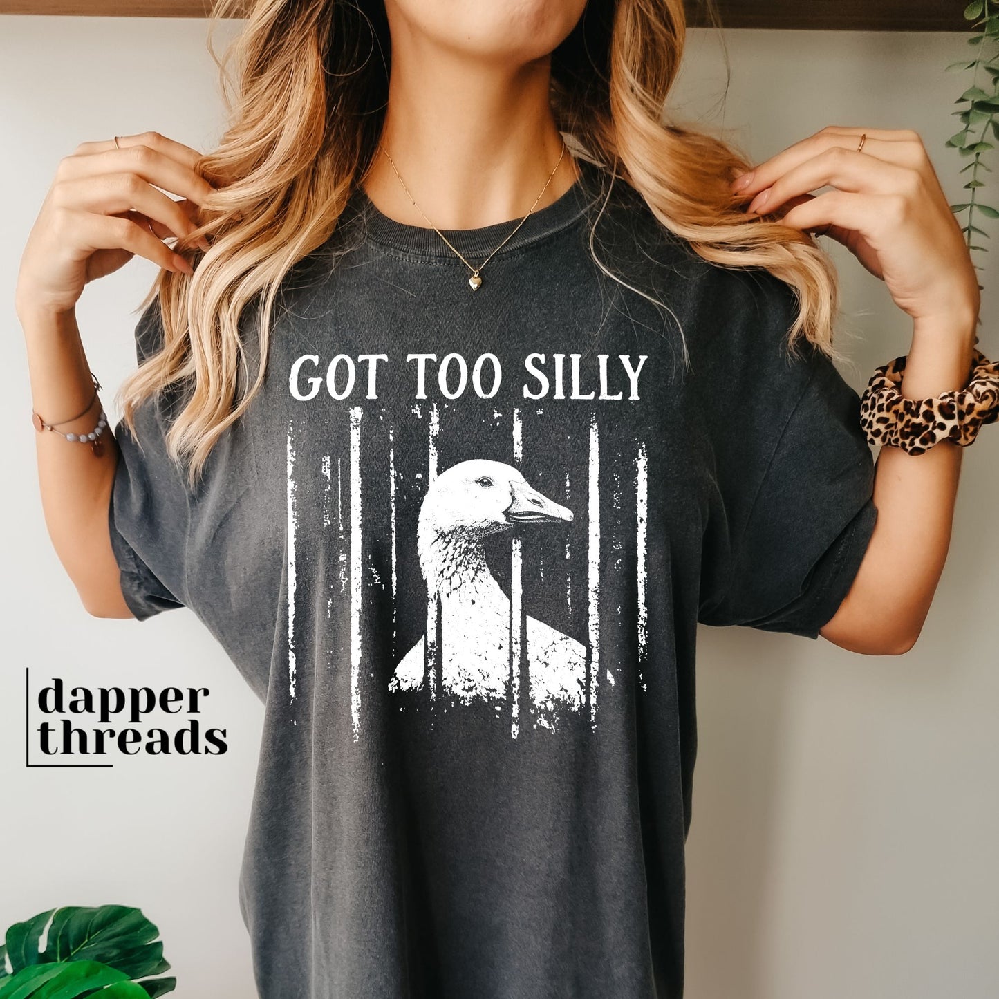 Got Too Silly Jail Goose Tee