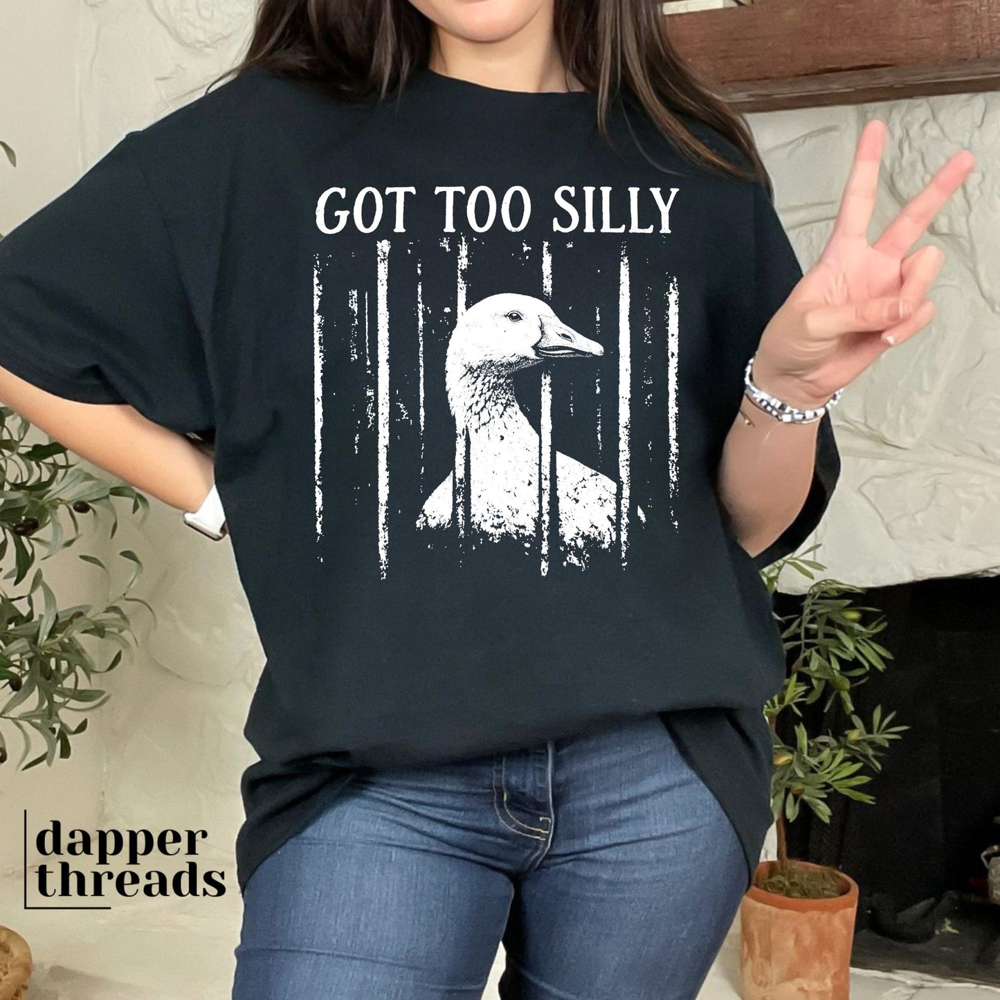 Got Too Silly Jail Goose Tee